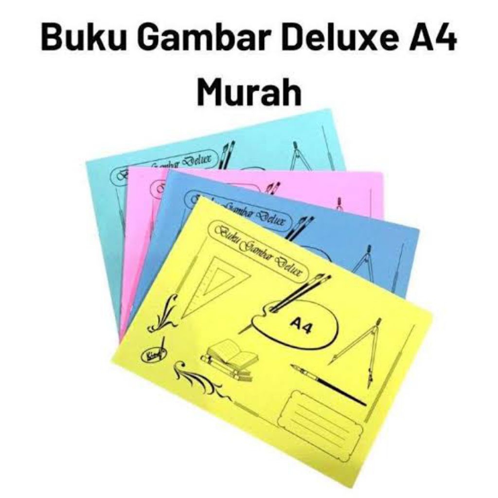 

buku gambar deluxe ukuran a4 1 pack 25 pcs