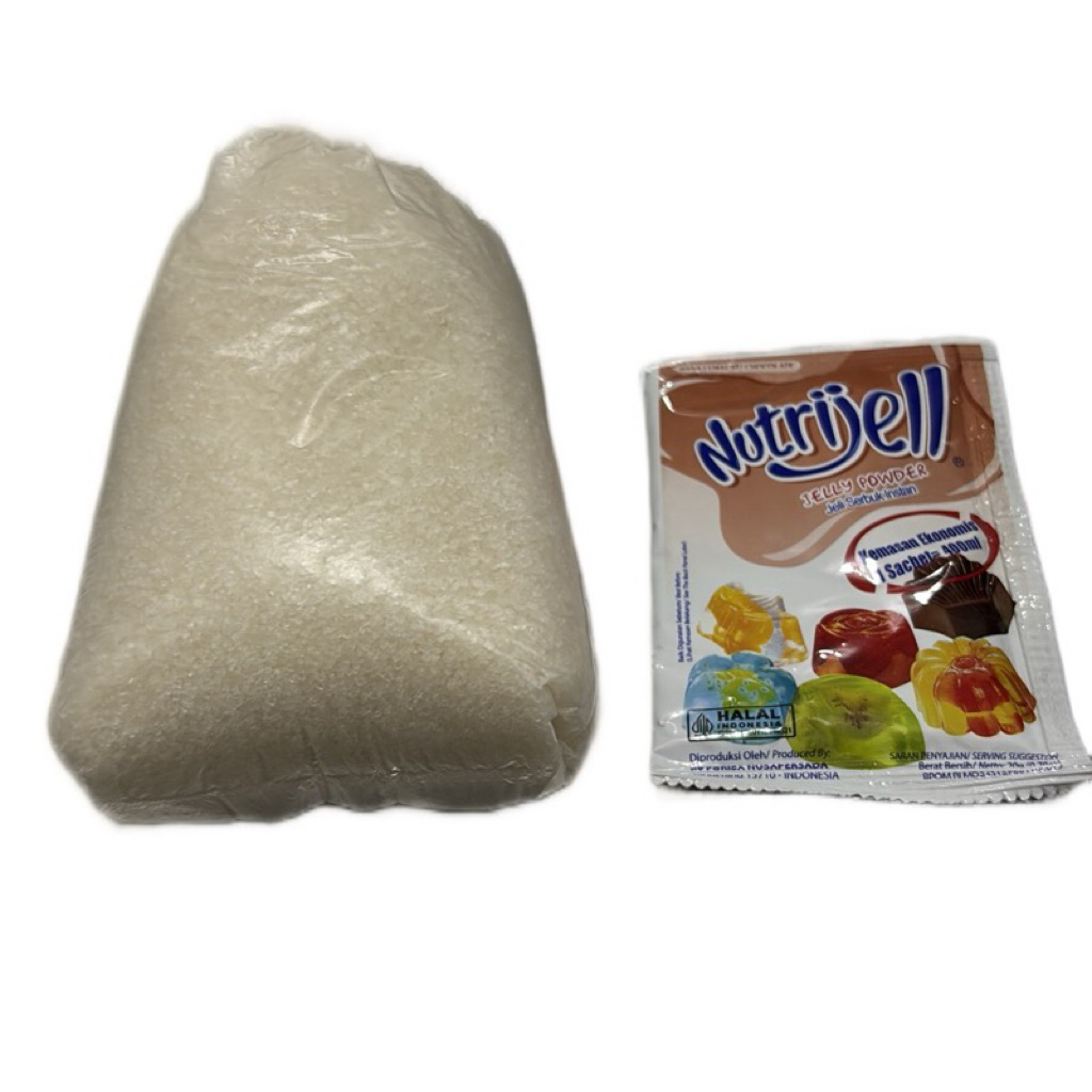 

(C2) Combo Hemat 1/2kg Gula dan 1bks Nutrijell cokelat 20g