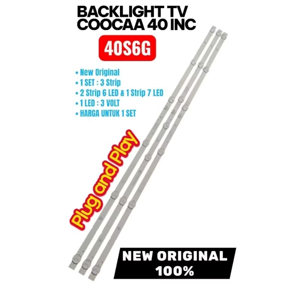 BL - BACKLIGHT TV COOCAA 40S6G - BL TV LED COOCAA 40S6G NEW ORIGINAL