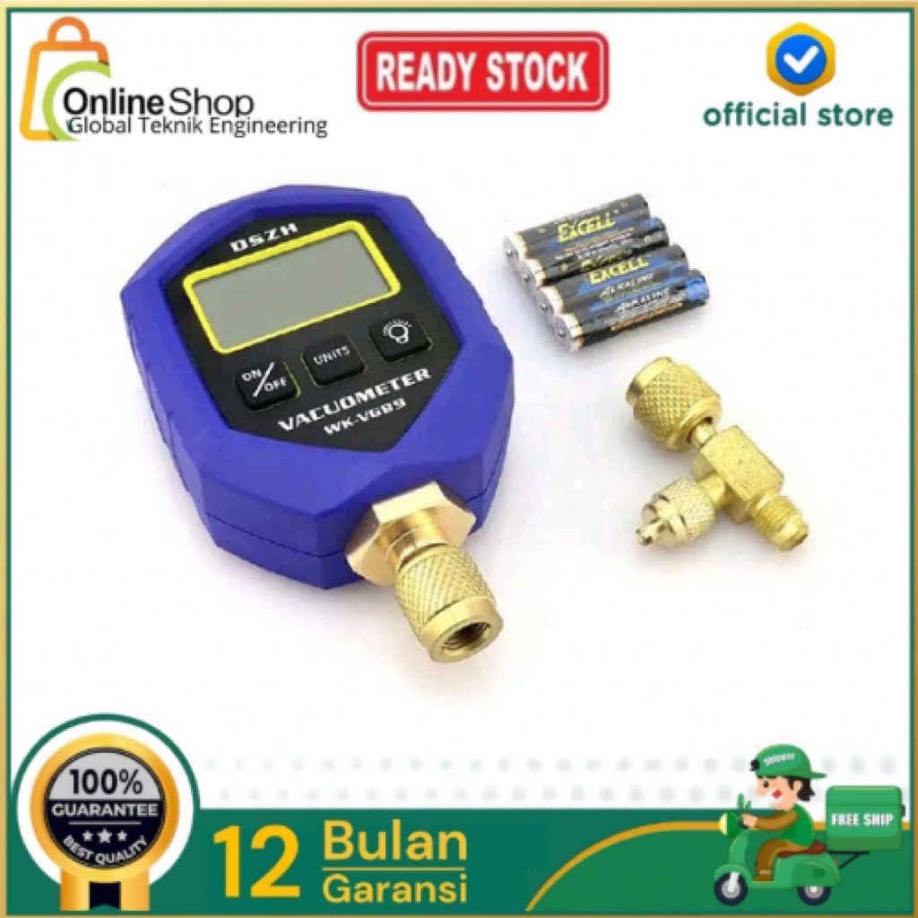 WK-VG88 Digital Manifold Vacuum Pressure Gauges Testing AC