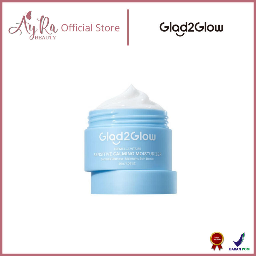 AyRa Beauty - GLAD2GLOW Tremella Vita B5 Sensitive Calming Moisturizer | Gel Day & Night Cream Skinc