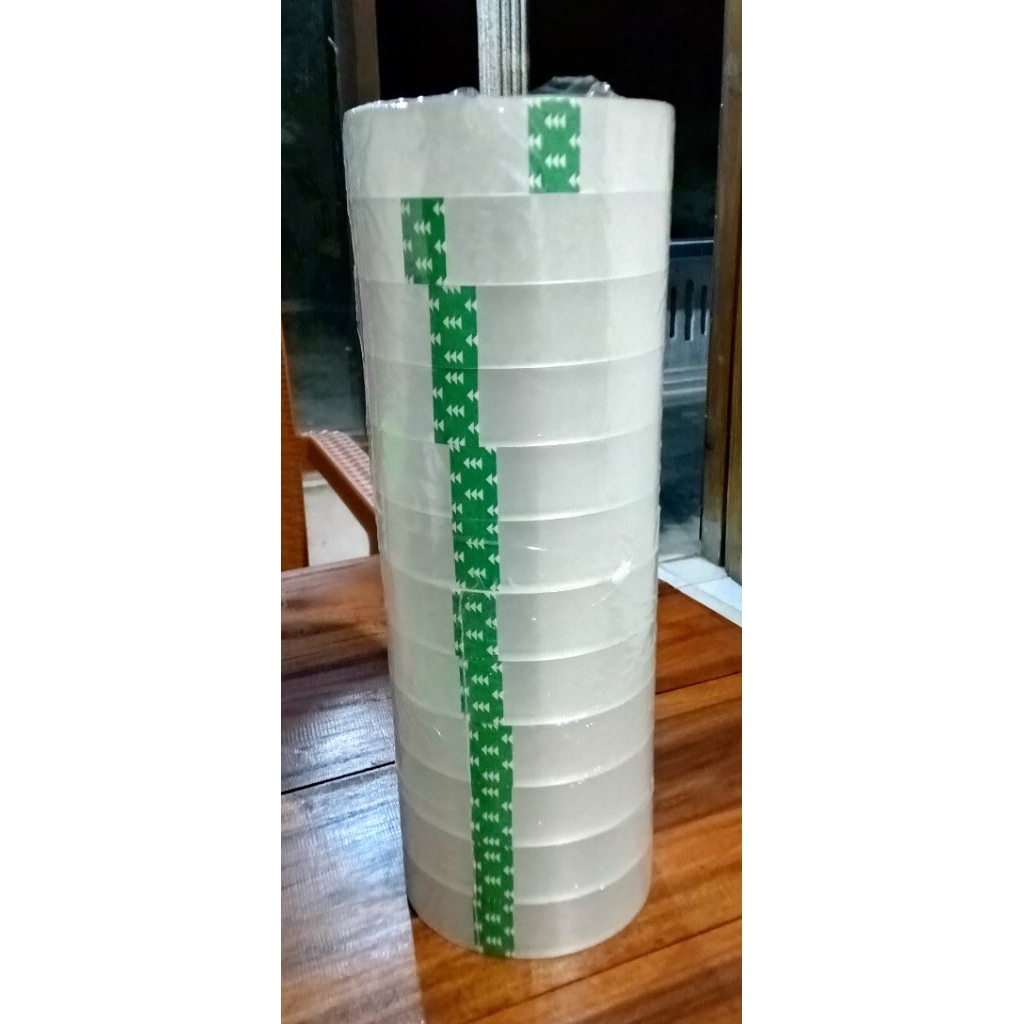 

isolatip/selotip 24mm dan lakban 48mm panjang 90yard