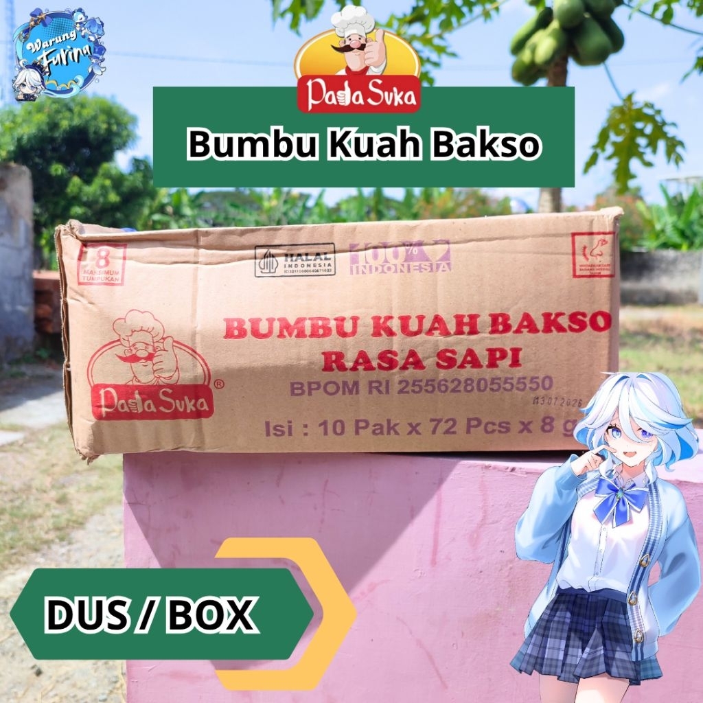 

Padasuka Bumbu Kuah Bakso Sachet 8gr | Dus/Box
