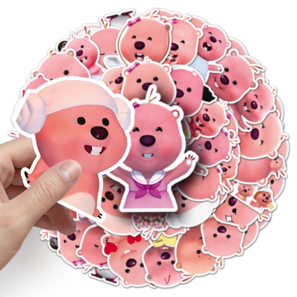 

[50 Pcs] DECO STICKER | STICKER DIY | JURNAL AESTHETIC [DS96] Loopy Pink Beaver Ruby Anak-anak Grafiti Dekoratif Casing Ponsel Cangkir Teh Susu Stiker Notebook HP LAPTOP TUMBLER