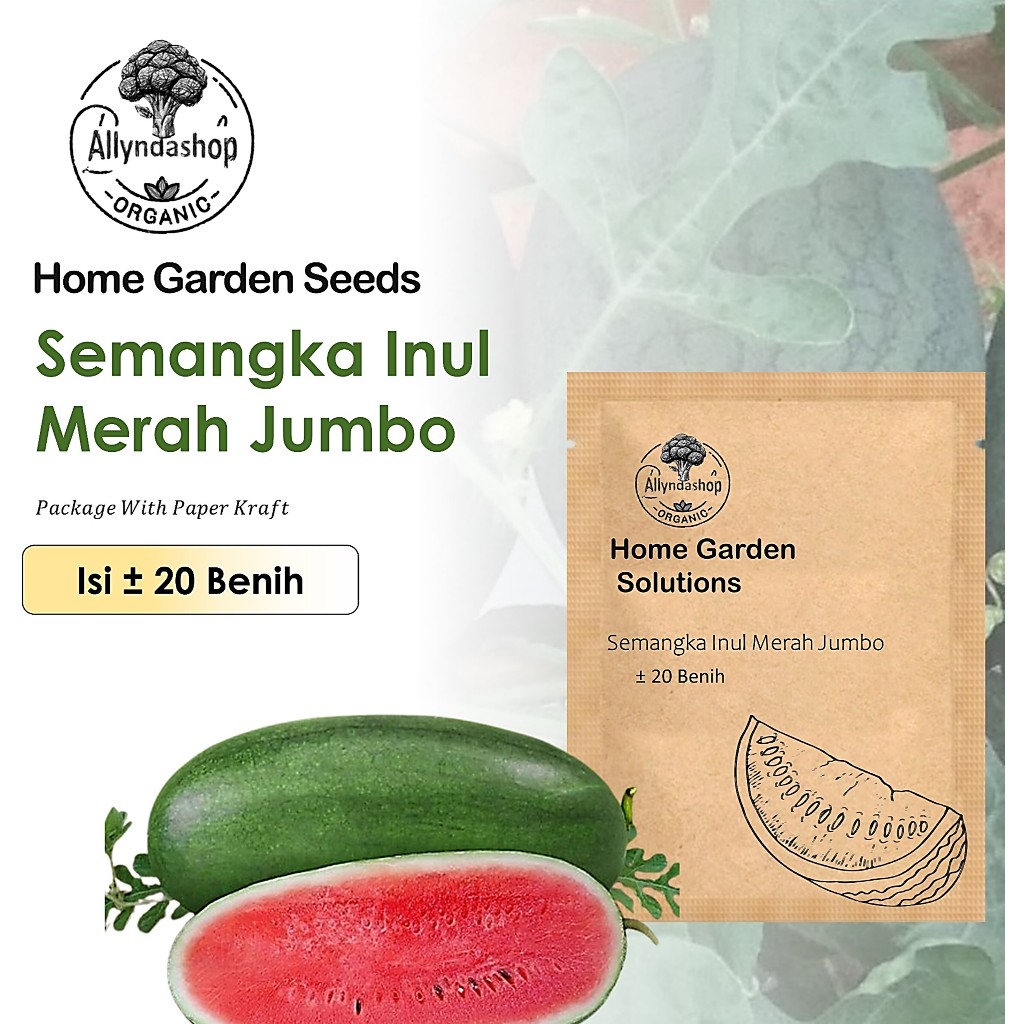 Bibit Benih Buah Semangka Inul Merah Jumbo  Hibrida