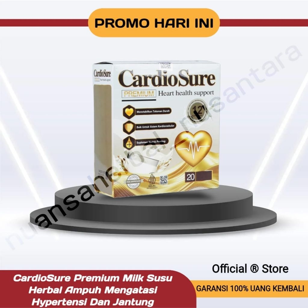 

( PROMO ) Cardiosure Susu Herbal Atasi Hipertensi Jantung Dan Ovisure Gold