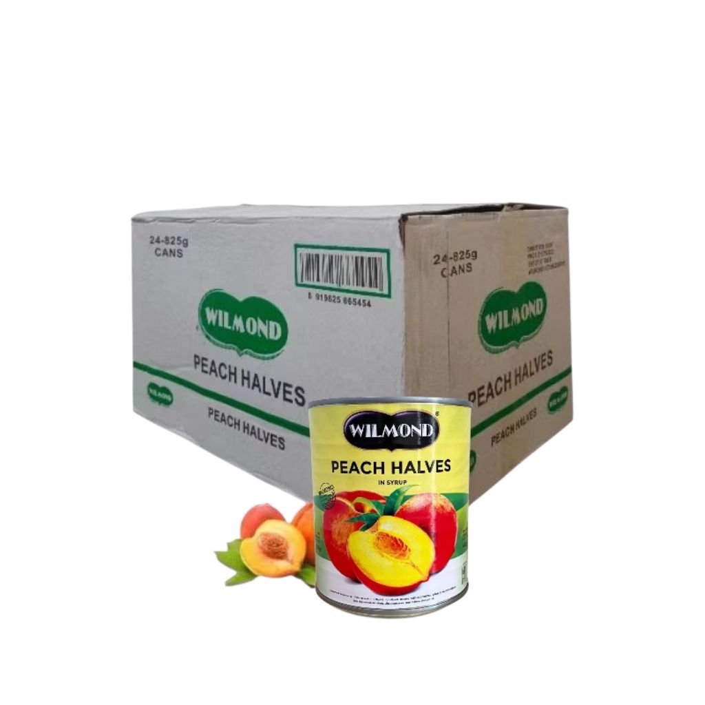 

wilmond peach full carton 825g x 24 kaleng - Dus