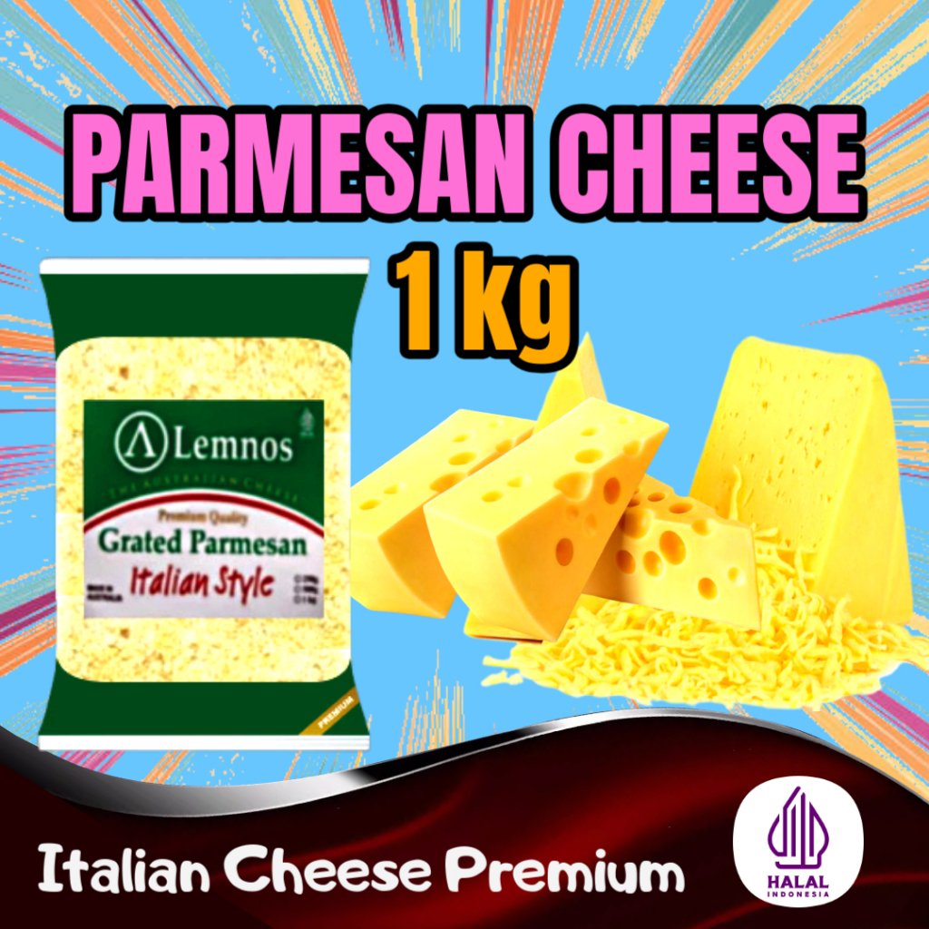 

Keju Parmesan Lemnos Repack 1 kg / Parmesan Cheese Premium