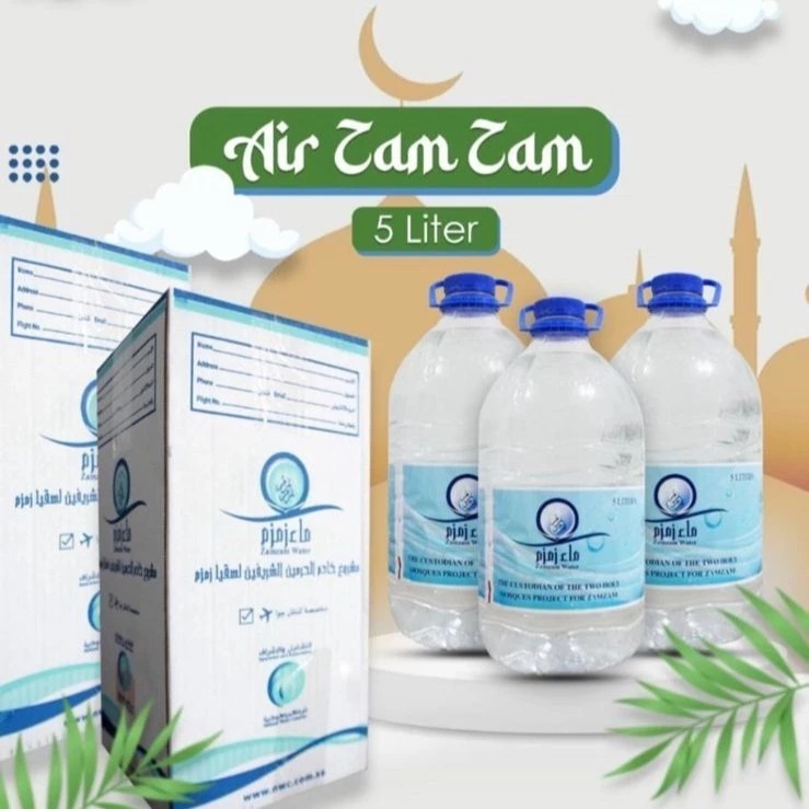 

air zam zam 5 liter asli original 100%