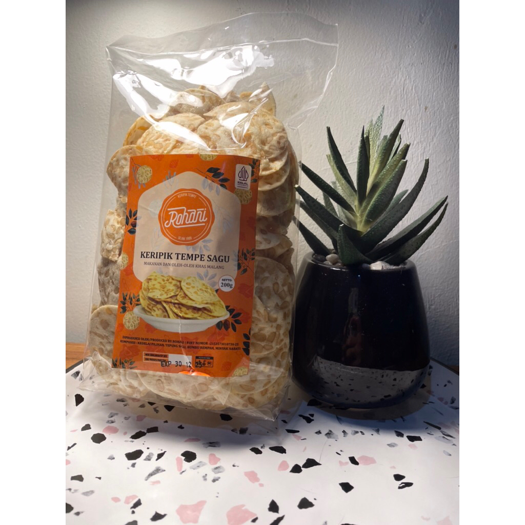 

Keripik Tempe Sagu Rohani 200gr Asli Malang Snack Kering