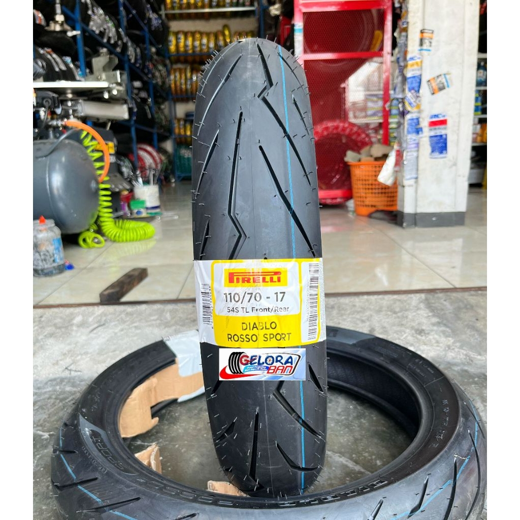Ban Pirelli Diablo Rosso Sport 110/70-17 Tubeless Ban Soft Compound 110/70-17 ban Ring 17 ban 110/70