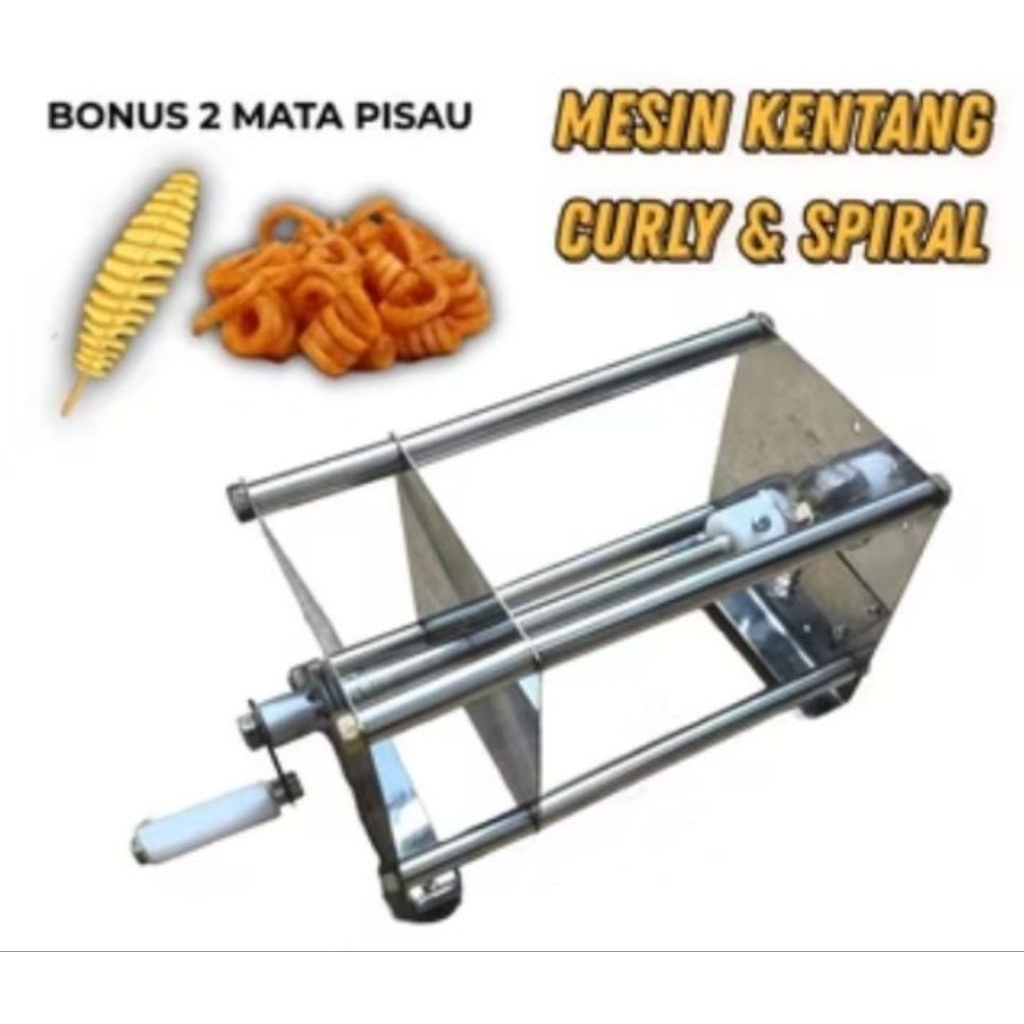 Mesin Kentang Curly // Mesin Kentang Curly + Mesin Kentang Spiral