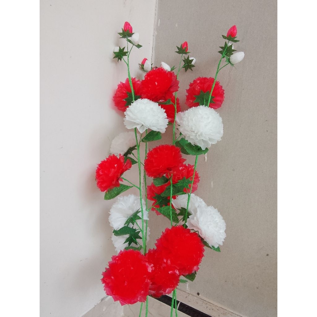 READY... BUNGA HIAS POJOK RUANGAN DARI PLASTIK KRESEK..