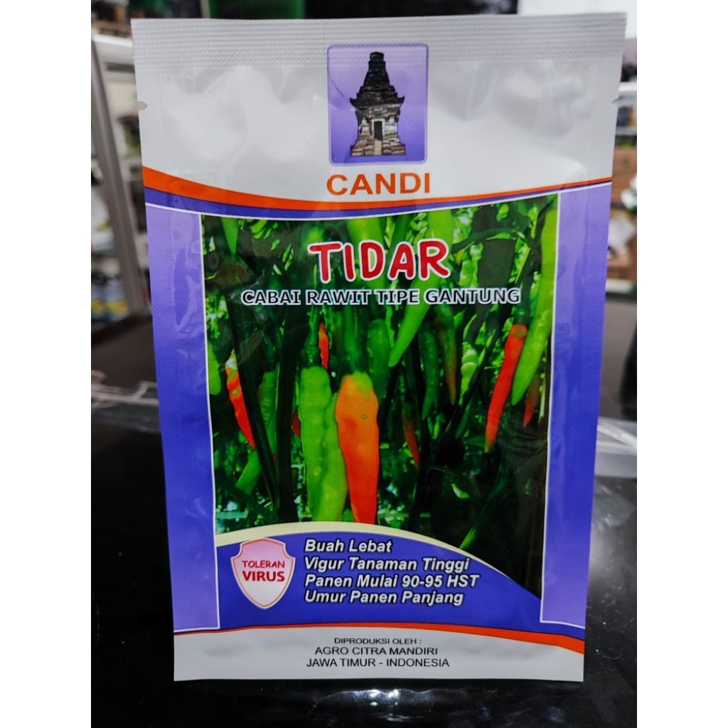 

Lombok Cabai Rawit Tidar Cap Candi kemasan 10gr Original