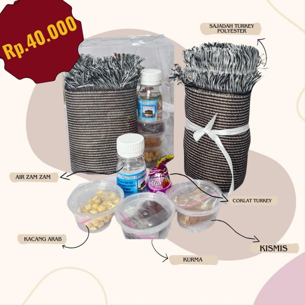 Paket oleh oleh umroh haji premium dengan sajadah