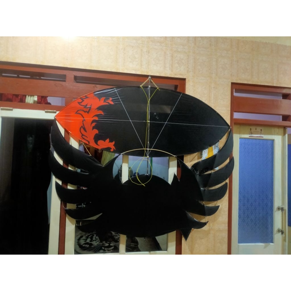 layangan ram raman 2 meter mentah sudah sendaren siap terbang