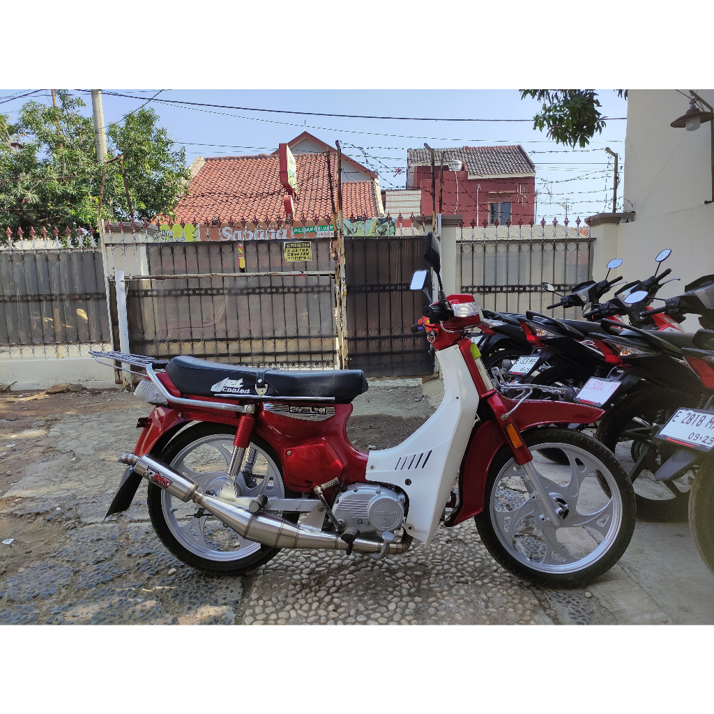 knalpot bm power suzuki Rc 100 pnp bravo