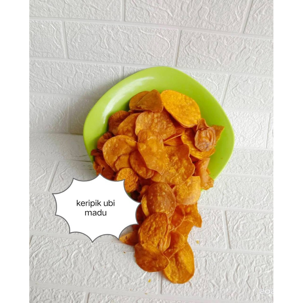 

Kripik ubi ungu dan ubi madu manis alami renyah