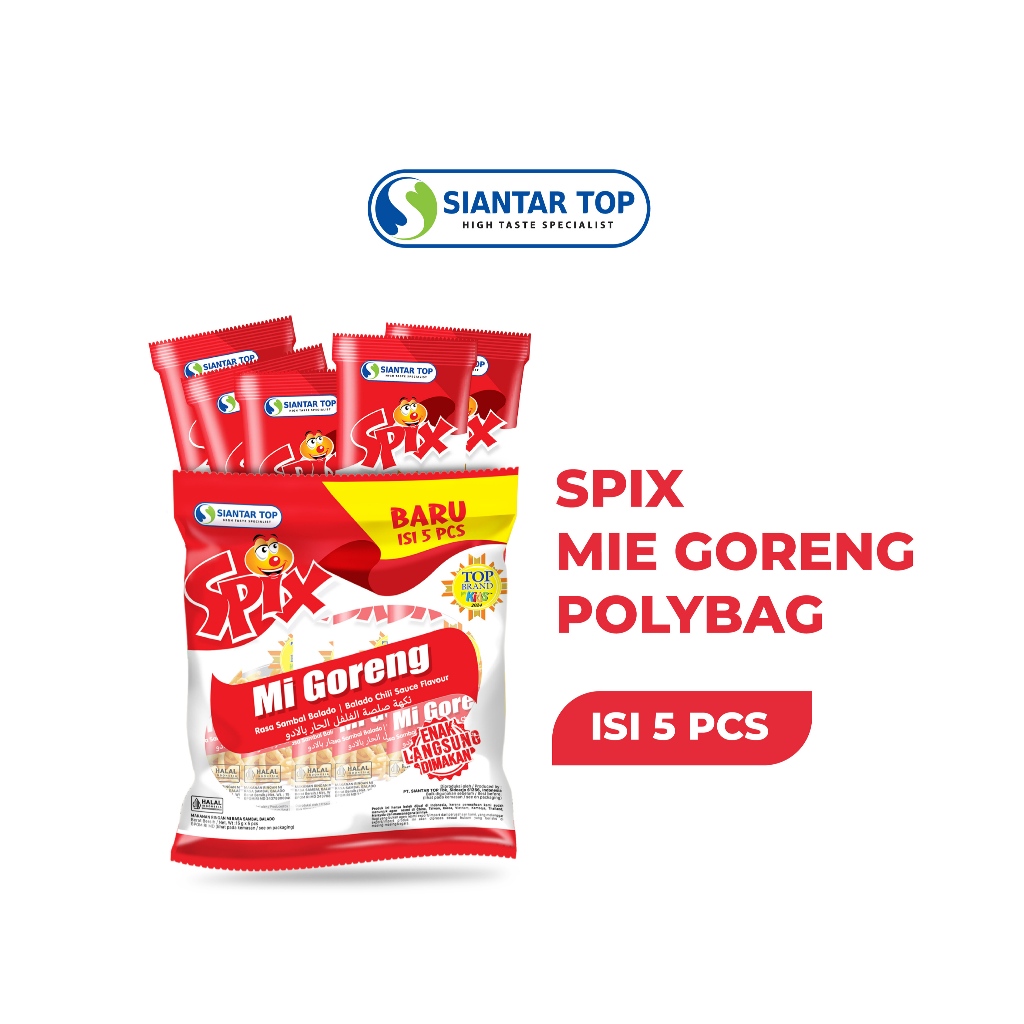 

Spix Mie Goreng Rasa Sambal Balado 15 gr x 5 pcs (Polybag) - SIANTARTOP