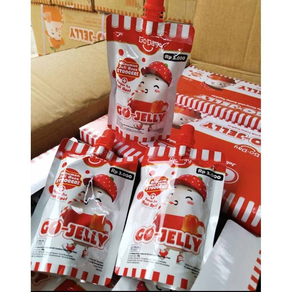 

GO-JELLY – Minuman Jelly Rasa Stroberi Segar ( 30 pcs) | Camilan Sehat Anak & Keluarga.