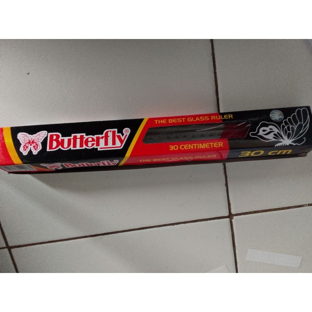 

penggaris butterfly panjang 30cm hrga pr pcs 3000 hrga prpack 25000