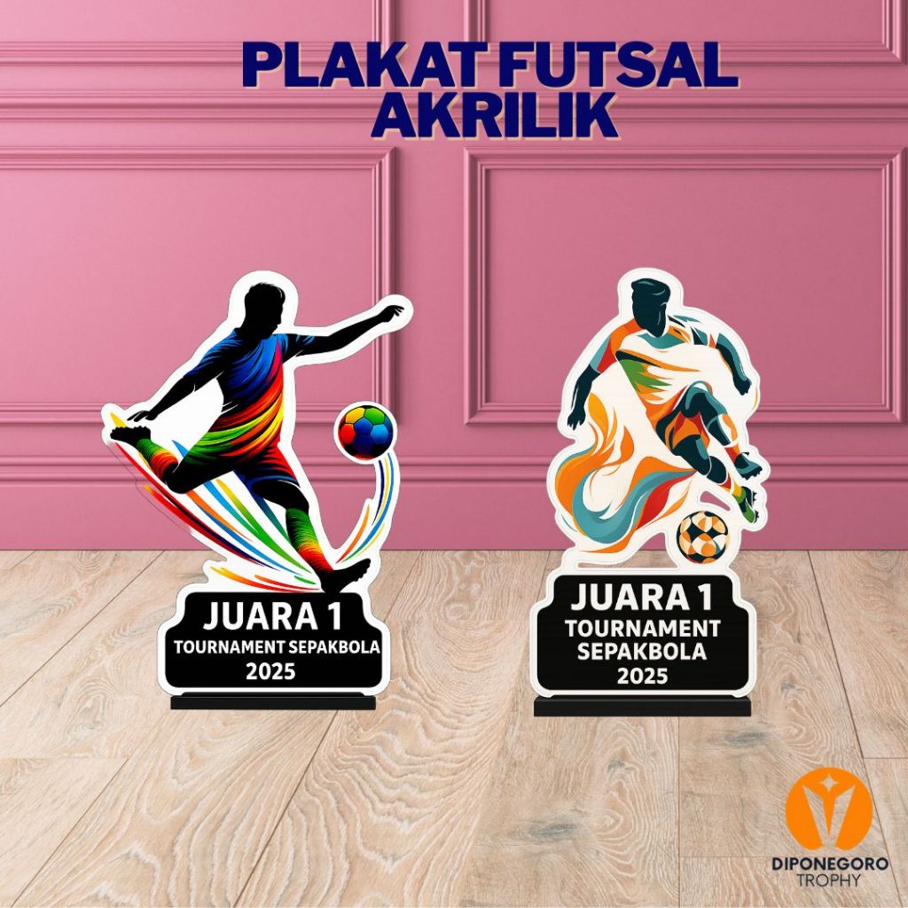Piala Futsal Akrilik | Plakat Lomba Futsal | Trophy Futsal Akrilik