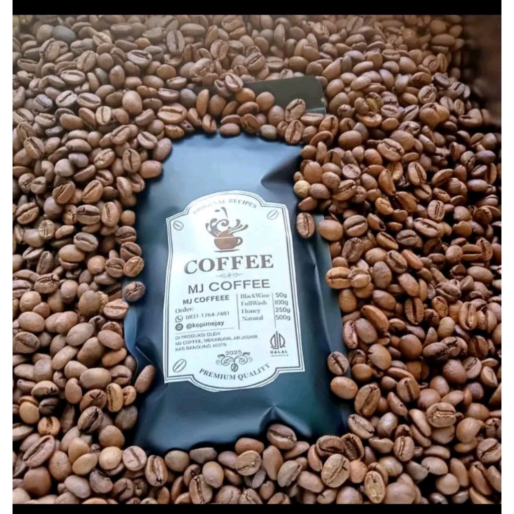 

MJ COFFEE terbuat dari biji pilihan kemasan 50gr