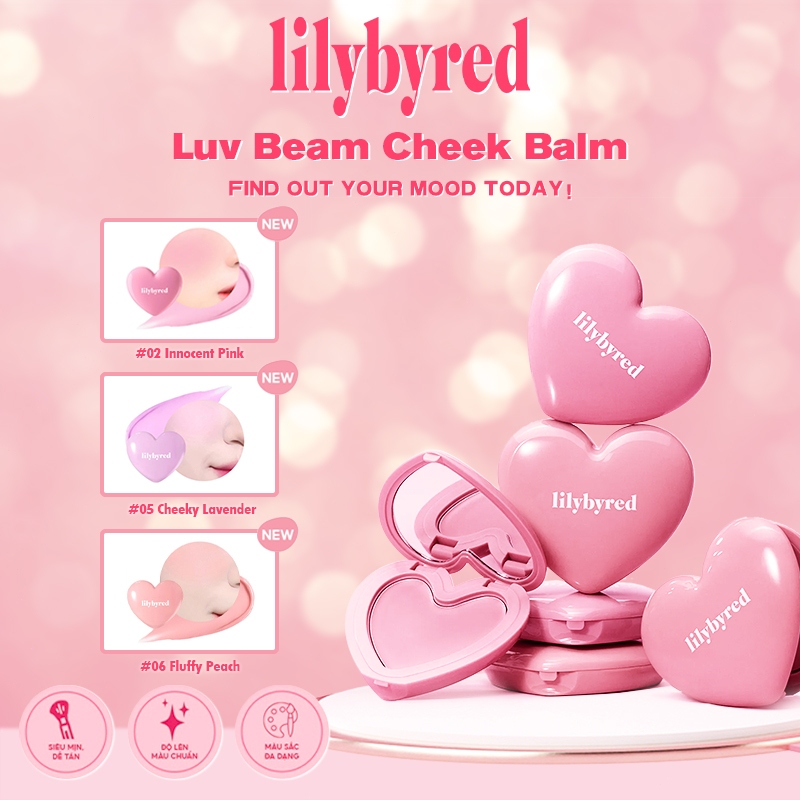 Lilybyred Luv Beam Cheek Balm/Lilybyred/blush/Blusher Balm /Type Creamy Texture/ LongLasting/Cheek B
