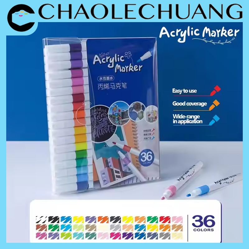 

CHAOLECHUANG 24/36/48/60/80 Warna Sketsa Spidol Umum General Marker Set Animation Markers