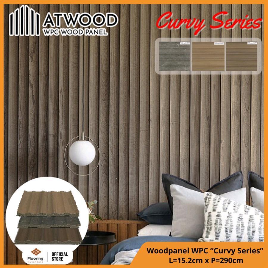 Atwood Panel WPC Dinding - Wall Panel Partisi Series Curvy