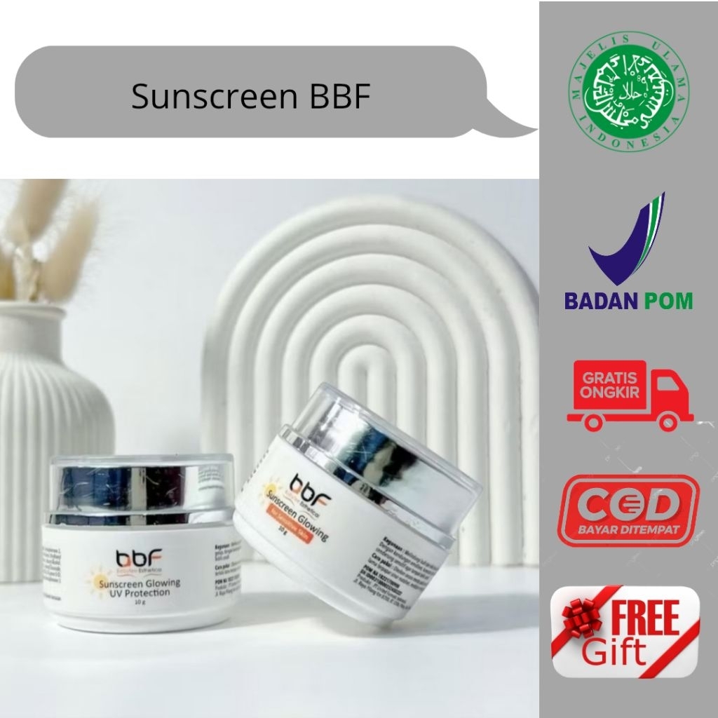 BBF sunscreen, BBF skincare anzora skincare