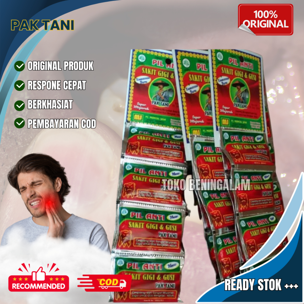 

Pak Tani (Merah) Pil Sakit Gigi Original 100%