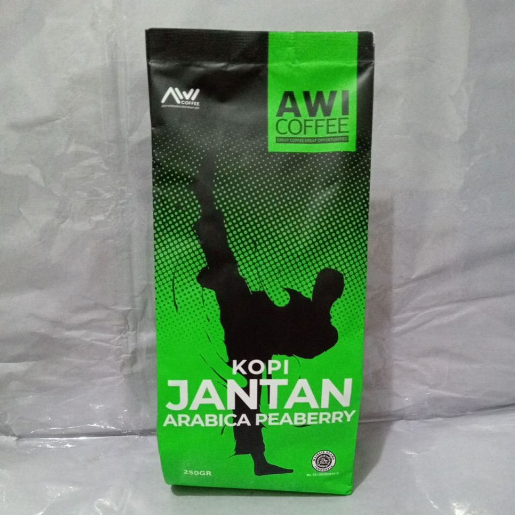 

Awi Coffee Jantan Arabica Peaberry 250g