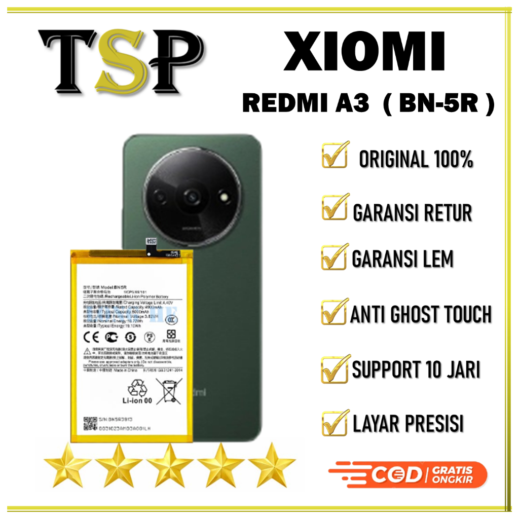 BATERAI XIAOMI BN-5R REDMI A3 BATERAI ORIGINAL 100%