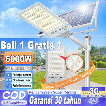 Garansi 30 tahunLampu jalan tenaga surya Lampu tenaga surya outdoor otomatis nyala Lampu jalan LED
