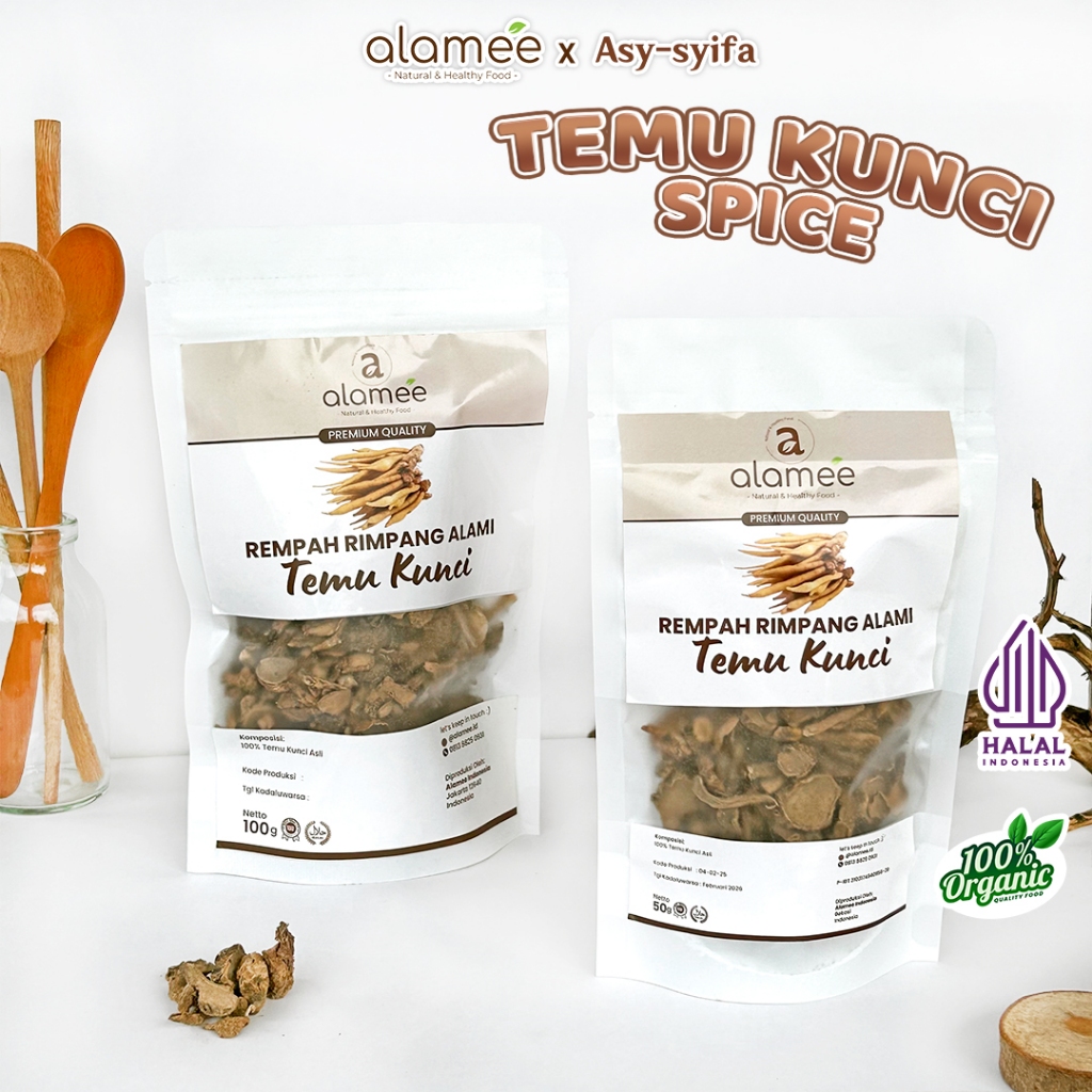 

ALAMEE Temu Kunci Kering Fingerroot Rempah Rimpang Alami Bumbu Masakan Dapur Masak Siap Saji
