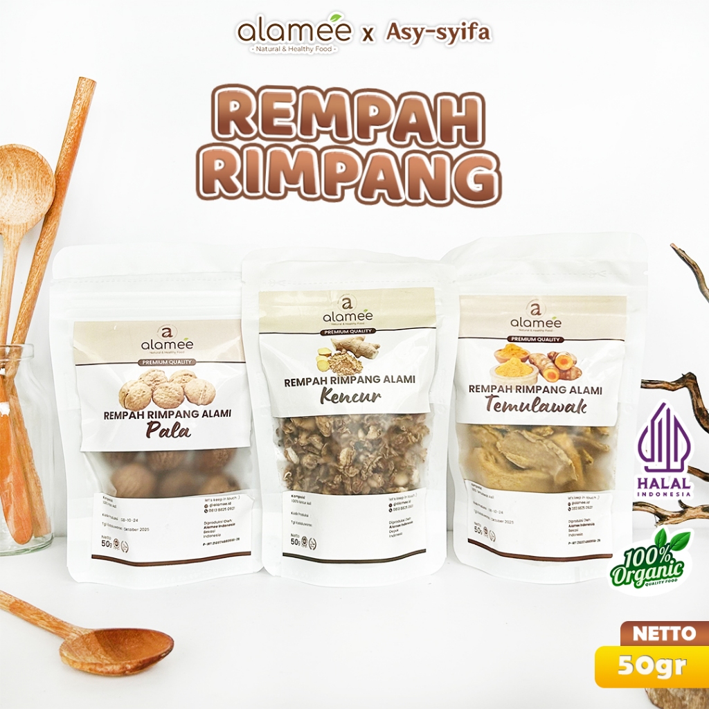 

Bumbu Dapur Rempah Temulawak Kayu Manis Jahe Kunyit Lada Hitam Kencur Pala Ketumbar Kering Rimpang