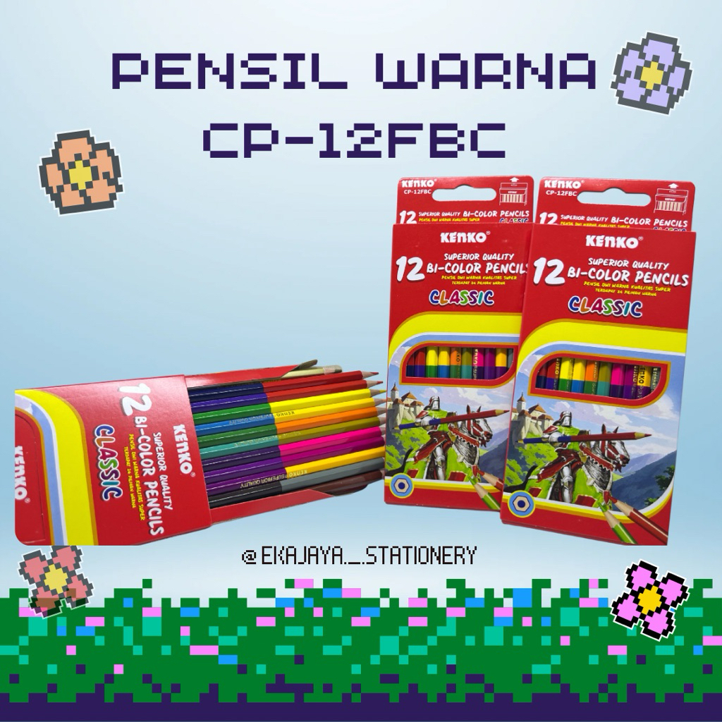 

PENSIL WARNA KENKO DOUBLE SIDED