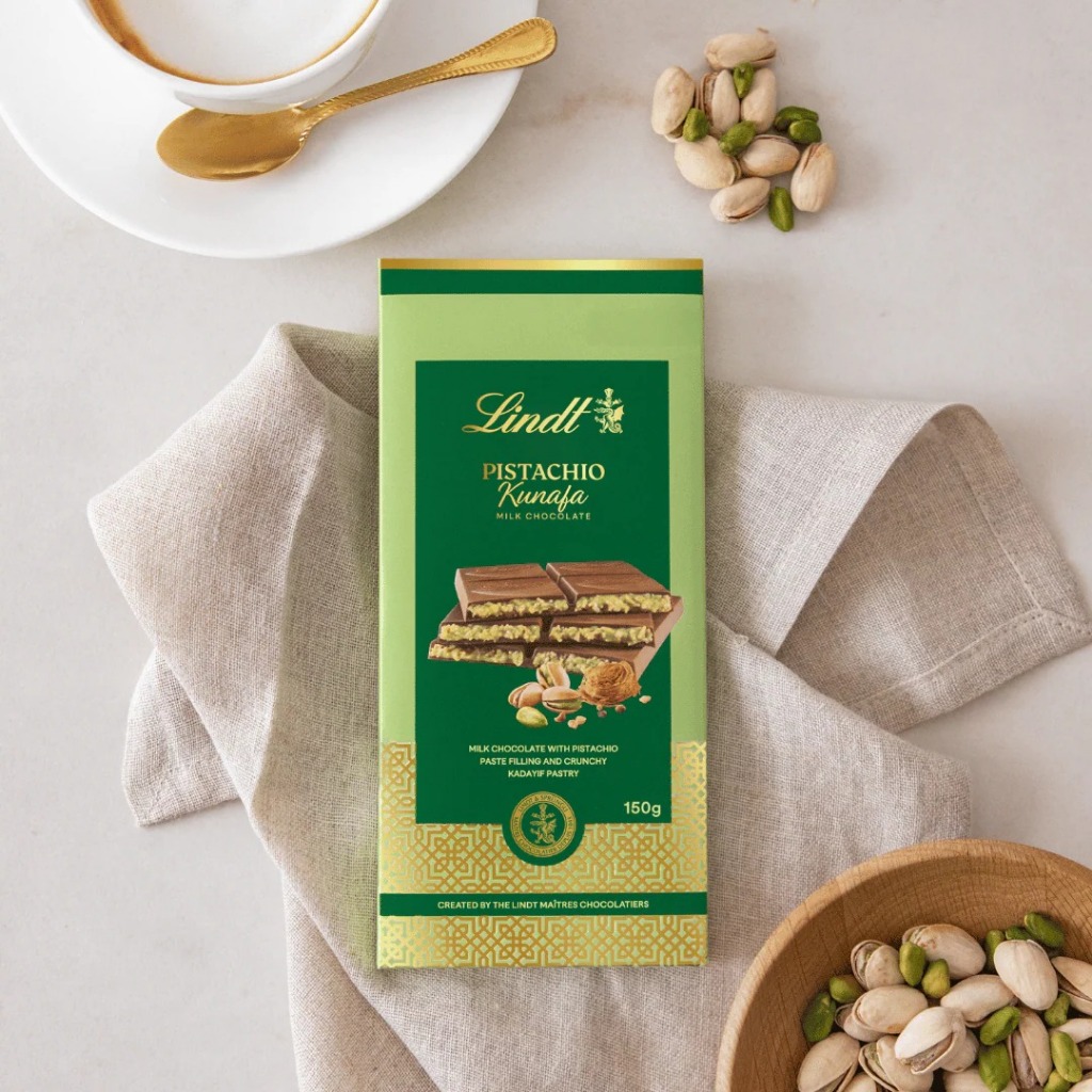 

Lindt pistachio kunafa chocolate dubai -150g