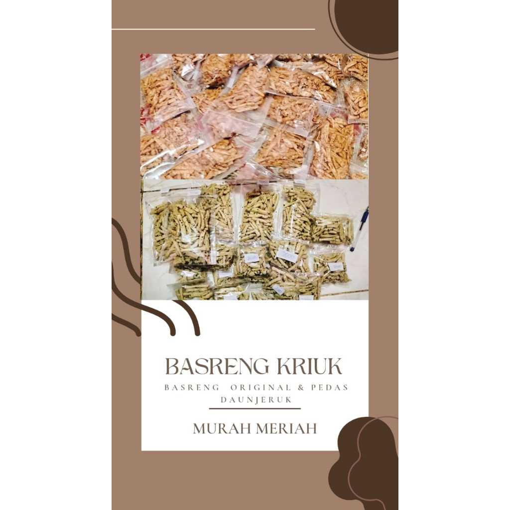 

BASRENG KRIUK PEDAS DAUN JERUK 1kg