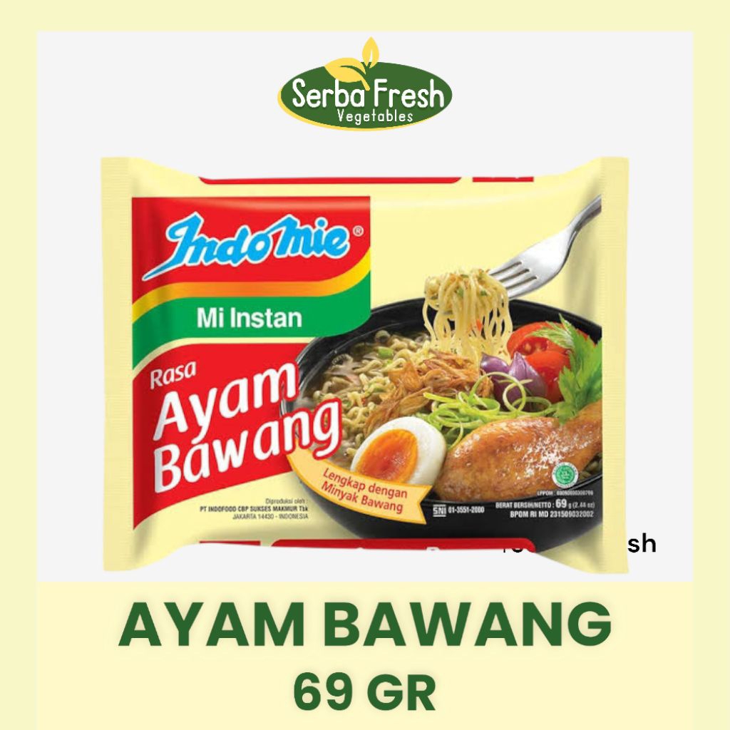 

INDOMIE AYAM BAWANG | 69 GR | MIE INSTANT