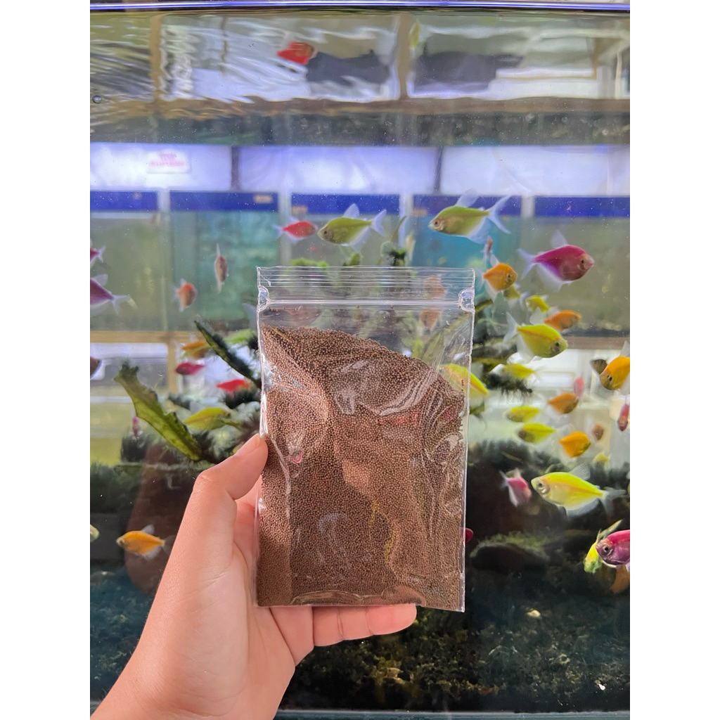 Pakan Curah 250gr untuk manfish,glowfish,tetra,sumatra,redfin dll