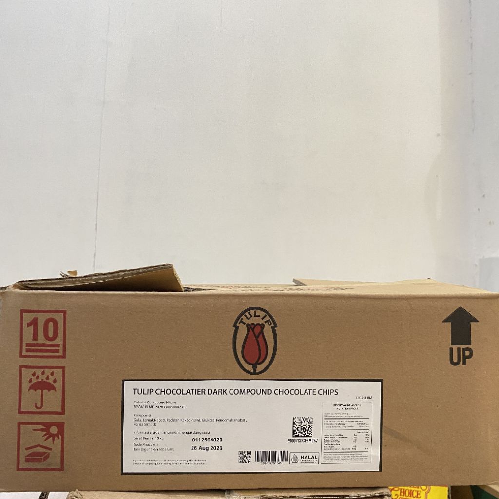 

Tulip dark chocolate chips kerucut 250 gram | choco chips tulip | tulip chips