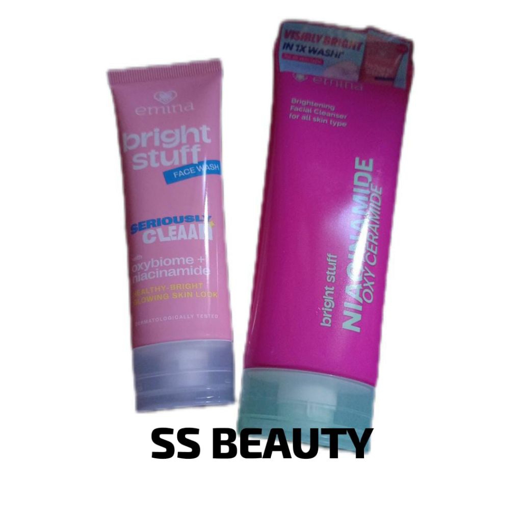 Emina Bright Stuff Face Wash , Face Serum, Moisturing Cream