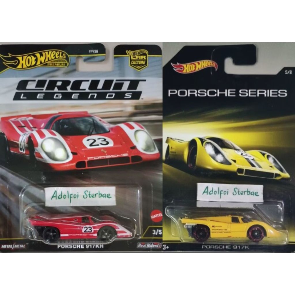 hotwheels hot wheels porsche 917K premium 917KH edisi porsche series circuit legends 23 car culture 