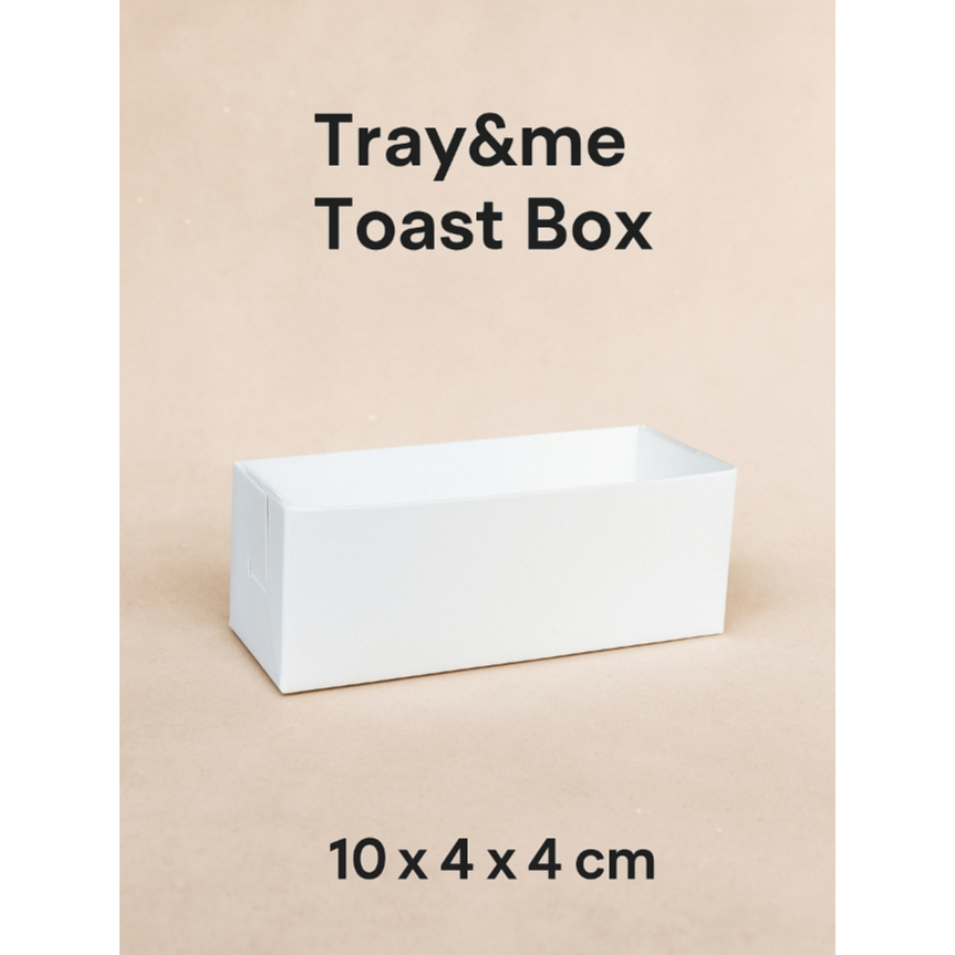 Toast Box Motif 100 PCS | Toast Bread PaperTray | Box Cromboloni | Box Burger Mini | PapertrayDineIn