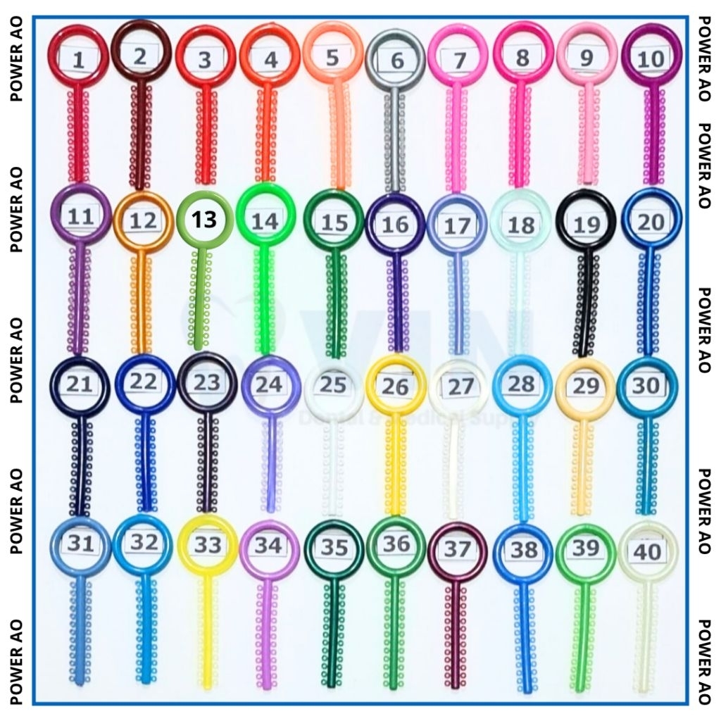 Power O AO dental karet behel o ring / american ortho orthodontic usa braces ecer 1 pcs