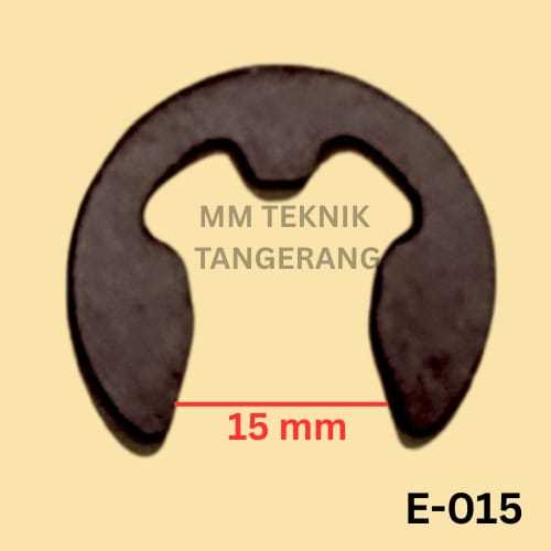 Snapring E15 Snap ring Circlip Retaining Tipe E 15 Penahan bearing Sparepart pompa E-15 klip Pengunc