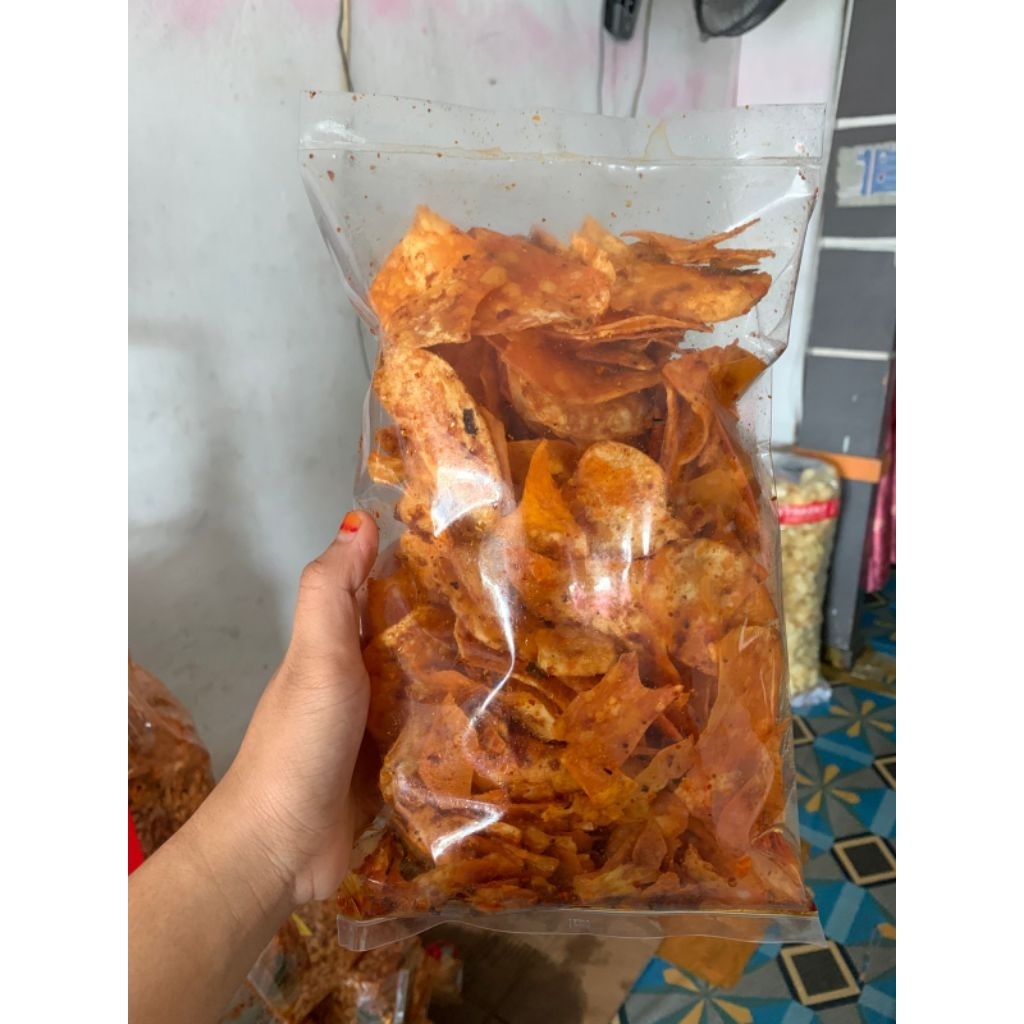 

KERUPUK TALAS PEDAS GURIH 500GR