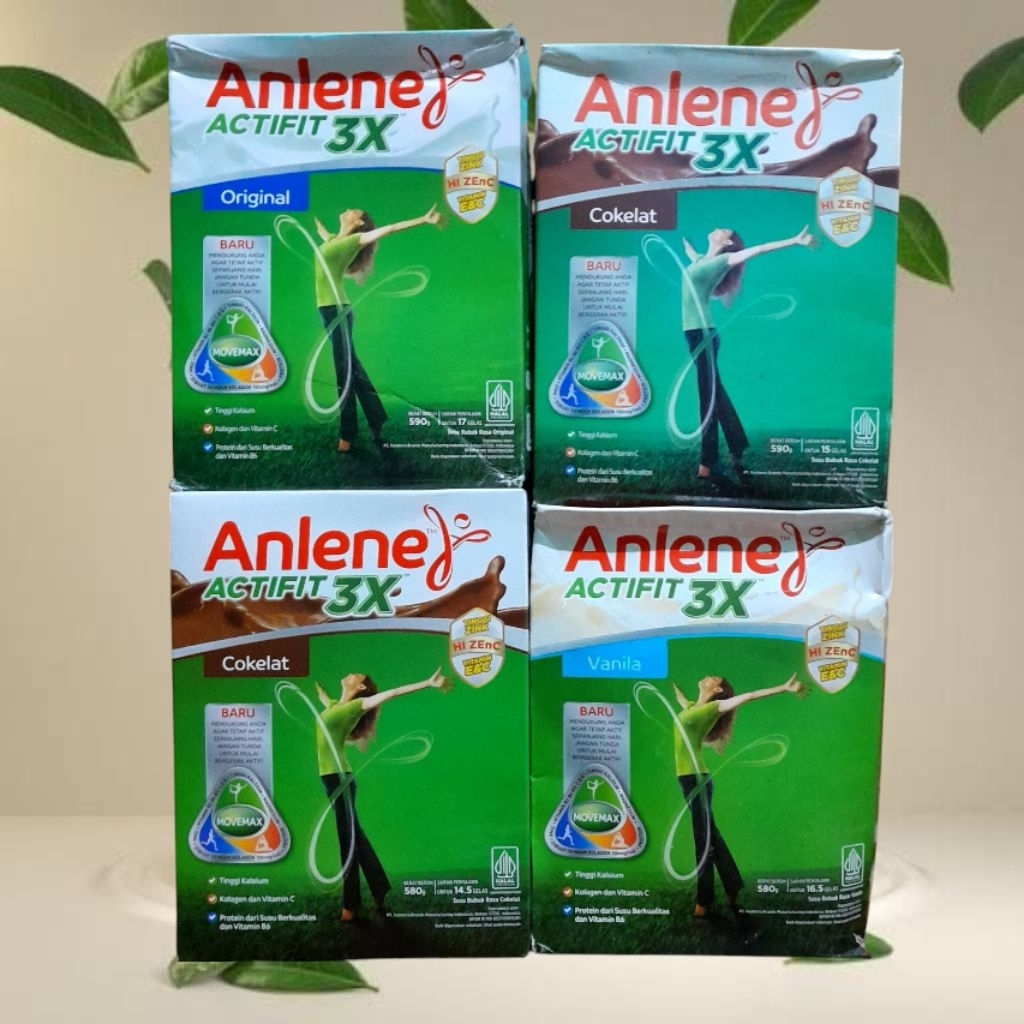 

Anlene actifit 3x vanila, coklat & original 580g - promo terus